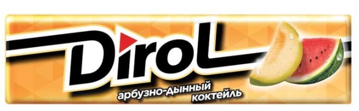 Жевательная резинка Дирол арбузно-дынный коктейль 13.6г Россия
