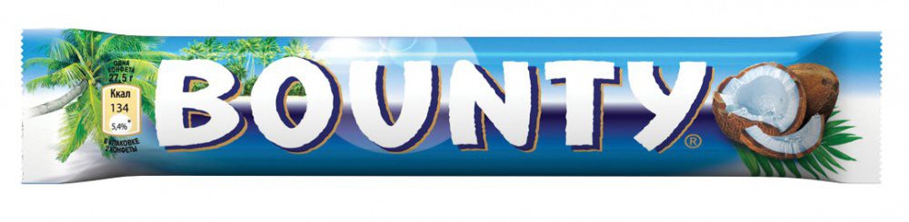 Конфета Bounty с нежной мякотью кокоса 55г