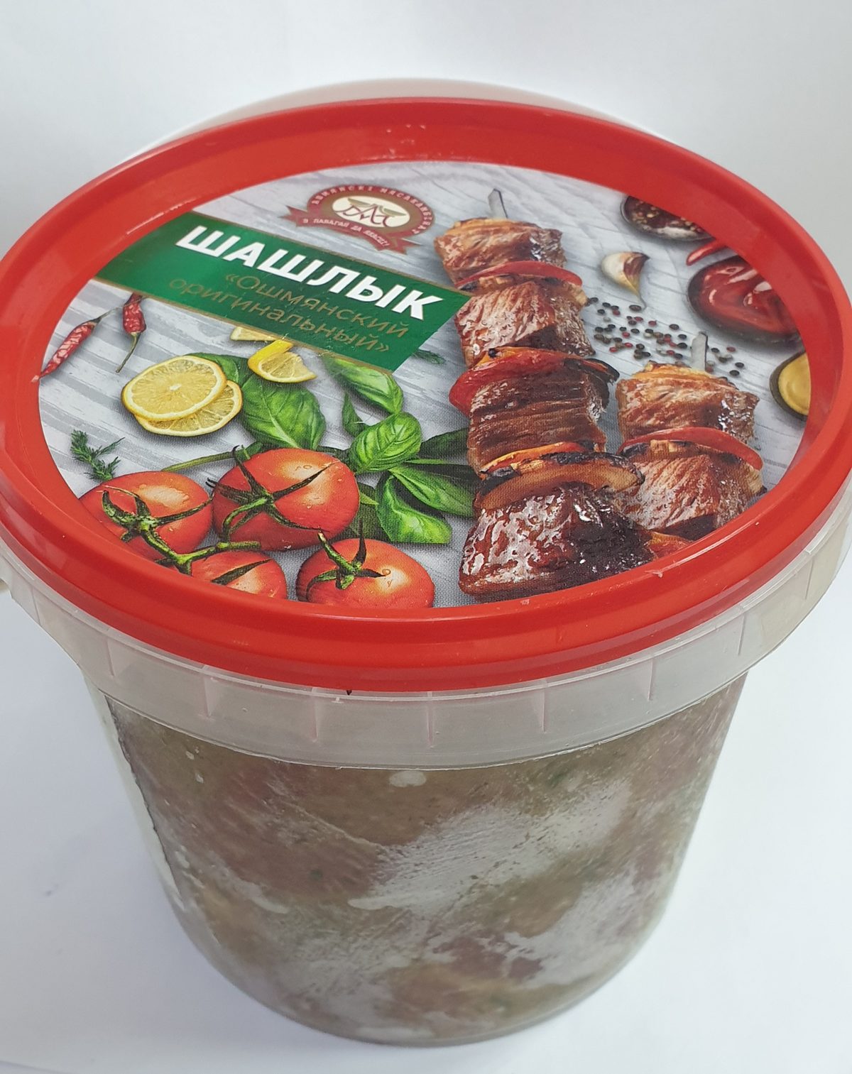 Шашлык "Ошмянский Оригинальный" в маринаде, п/ф, 0,9кг