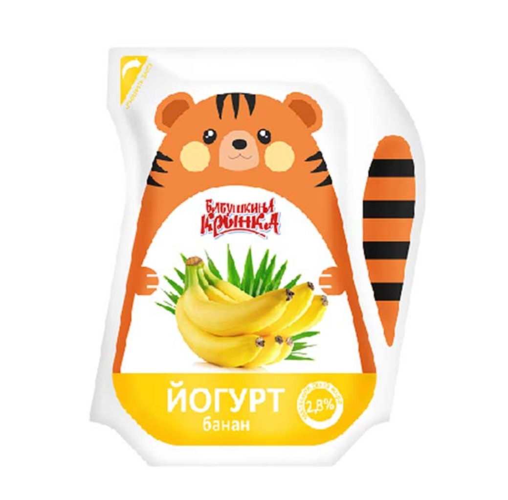 Йогурт фруктовый «Бабушкина криничка» банан, 2.8%, 200 г