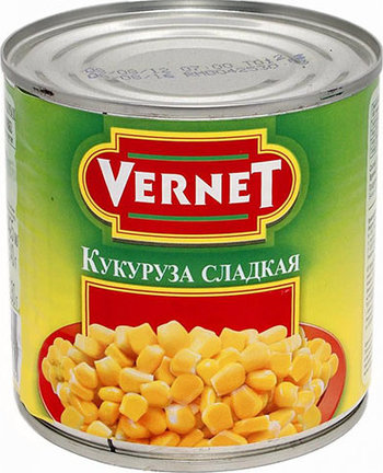 Кукуруза сладкая Vernet консервированная ж/б 340г