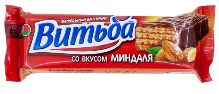 Батончик вафельный Витьба со вкусом миндаля 35г