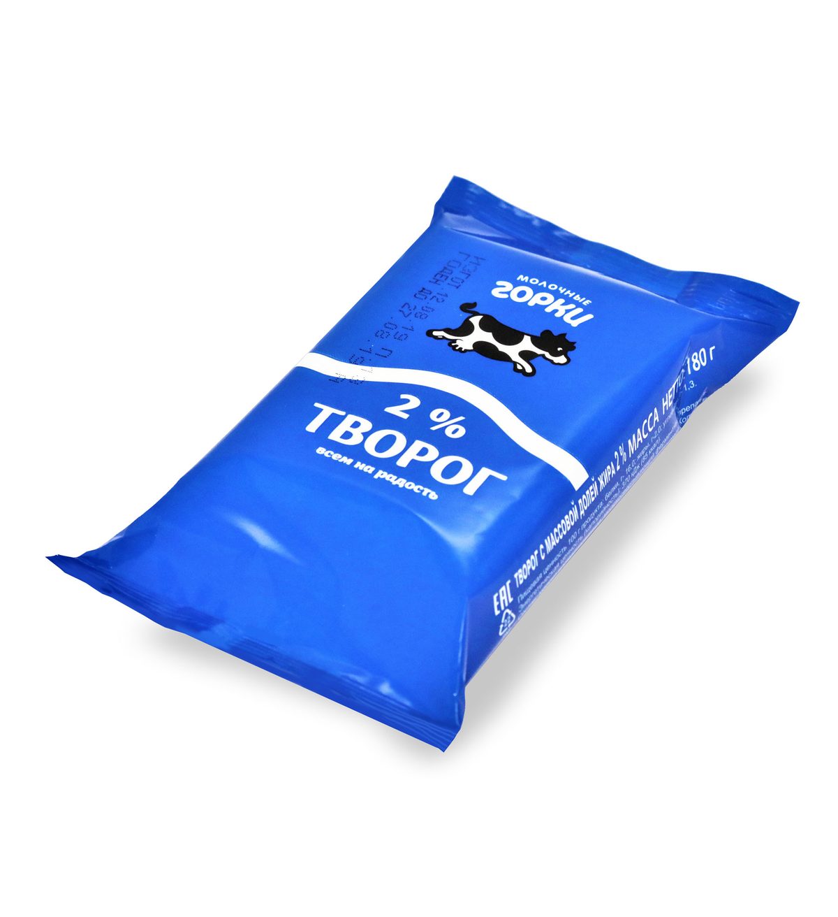 Творог "Молочные горки" 2% 180г.