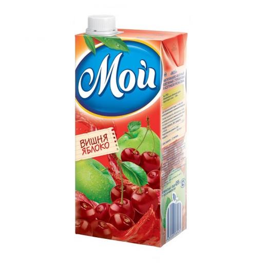 Напиток сокосодержащий Мой вишнево-яблочный 0,95л
