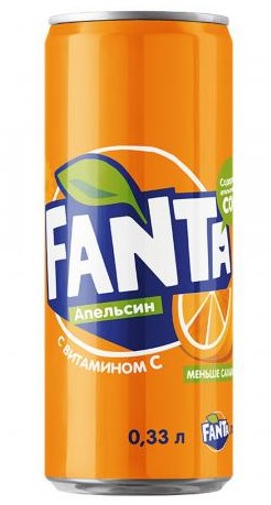 Напиток б/А Фанта апельсин с вит С гас ж/б 0,33л
