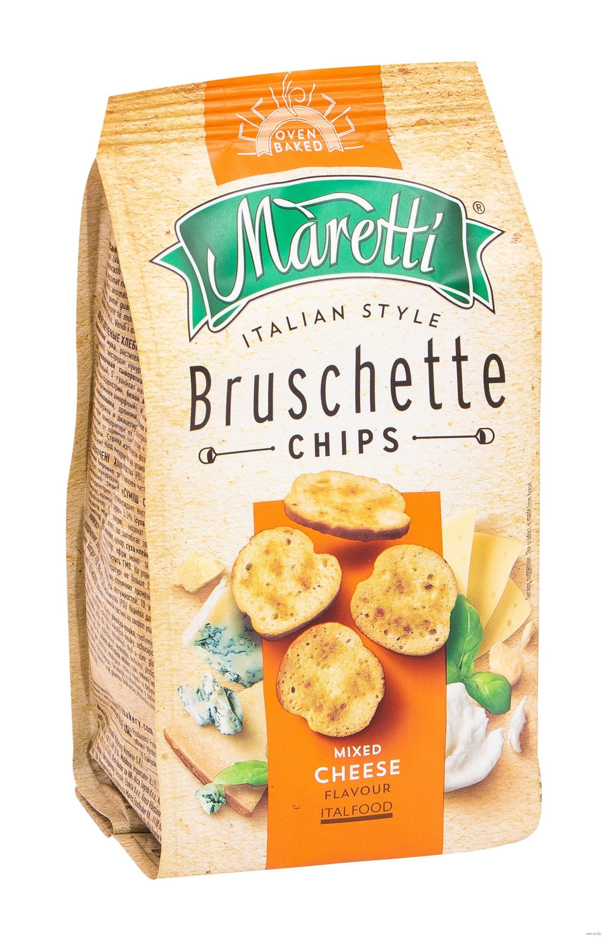 Брускетти хлебные Смесь сыров со вкусом сыра 70г