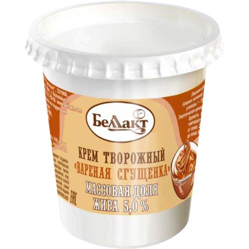 Крем творожный с наполнителем Вареная сгущенка мдж 5% п/ст 200г