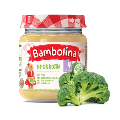 Пюре Бамболина брокколи 100мл