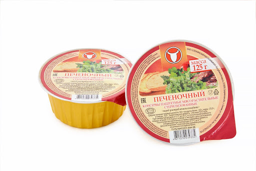 Консервы паштет Печеночный мясорастительный 125г