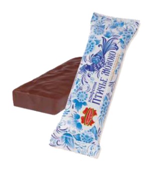 Конфеты глазированные Птичье молоко шоколадное 38г