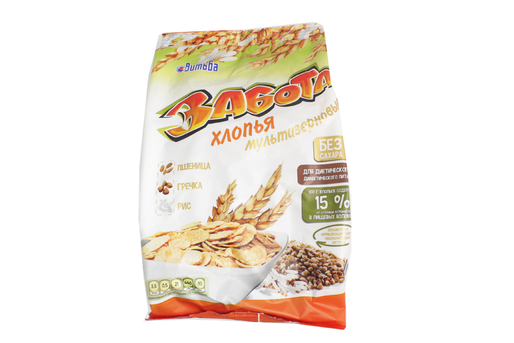 Хлопья мультизерновые Забота, 250г.