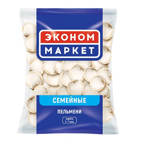 Пельмени Эконом Маркет Семейные 750г