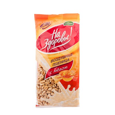 Воздушная пшеница На здоровье с медом 100г