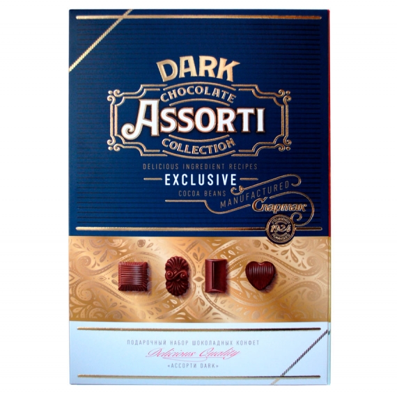 Набор шоколадных конфет Ассорти Dark 180г