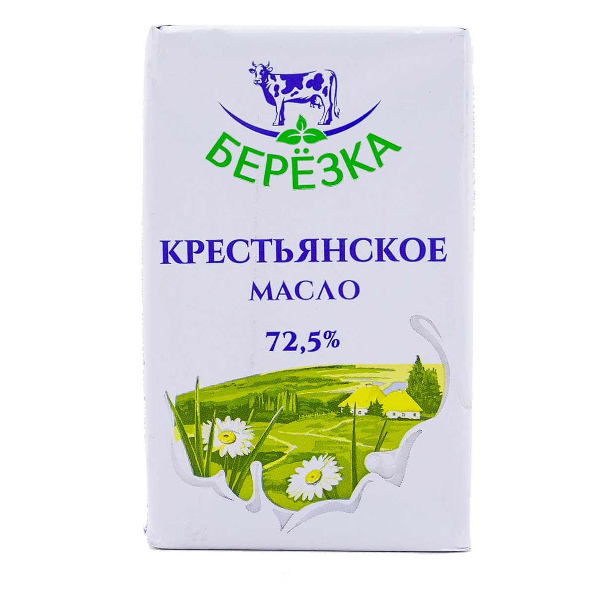 Масло сливочное "Крестьянское" несоленое 72,5% в/с 160г
