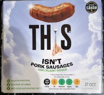 This isn't pork sausages