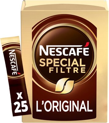 NESCAFÉ SPECIAL FILTRE L'Original, Café Soluble, Boite de 25 Sticks