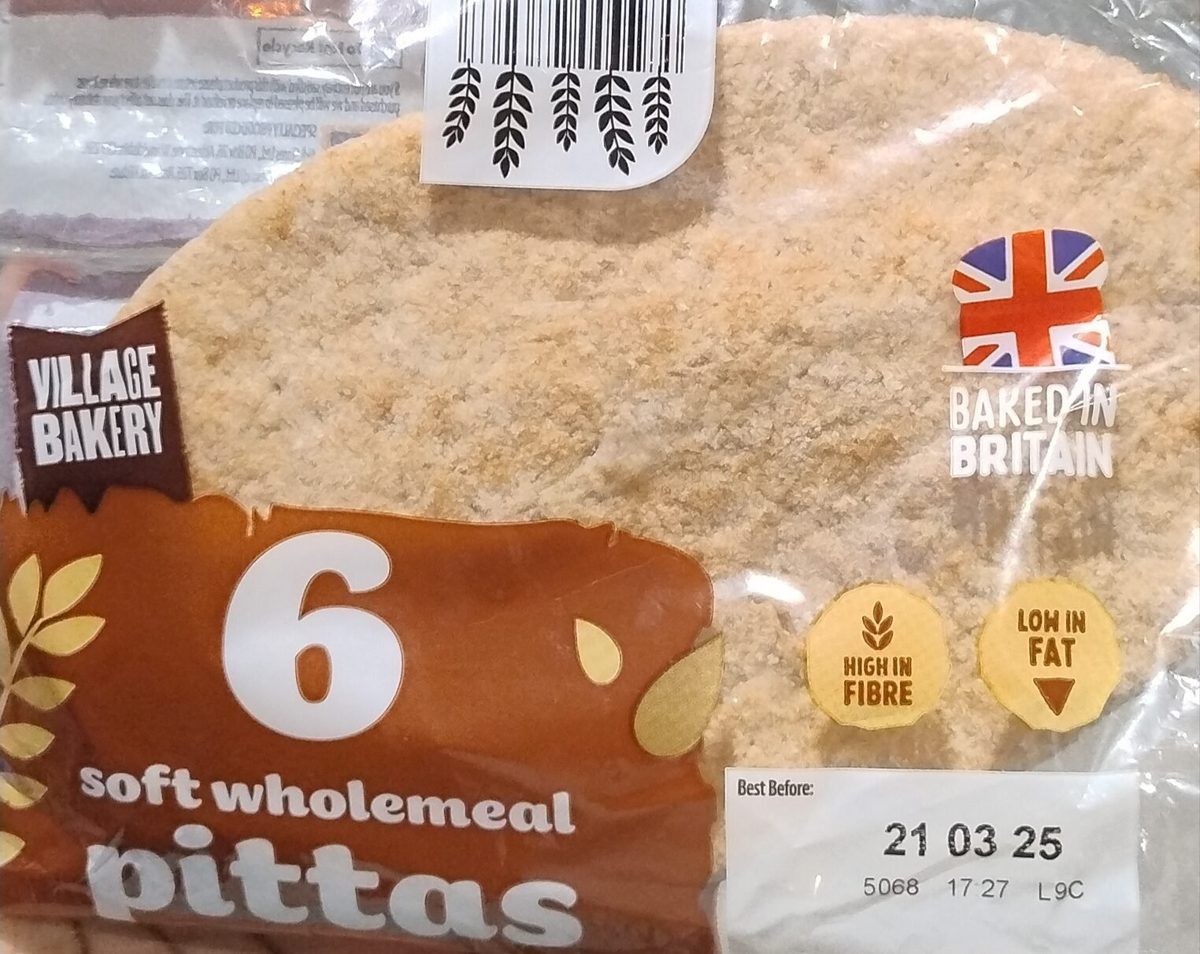 6 Wholemeal Pittas