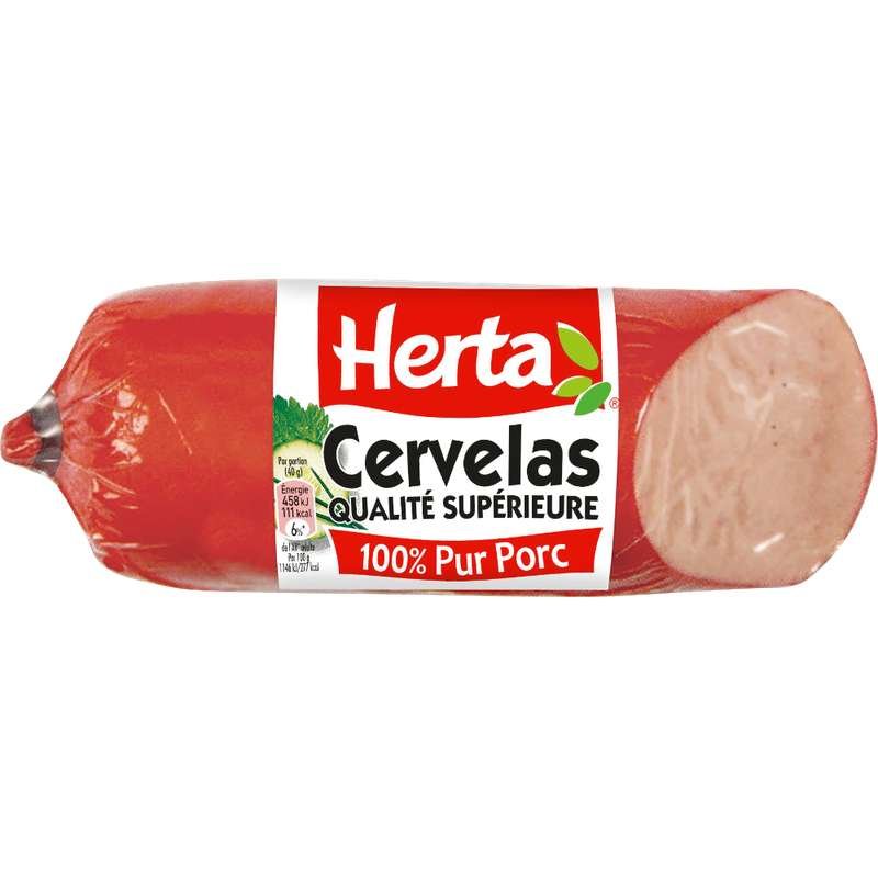 HERTA Cervelas Saucisson Pur Porc Sans nitrite 200g