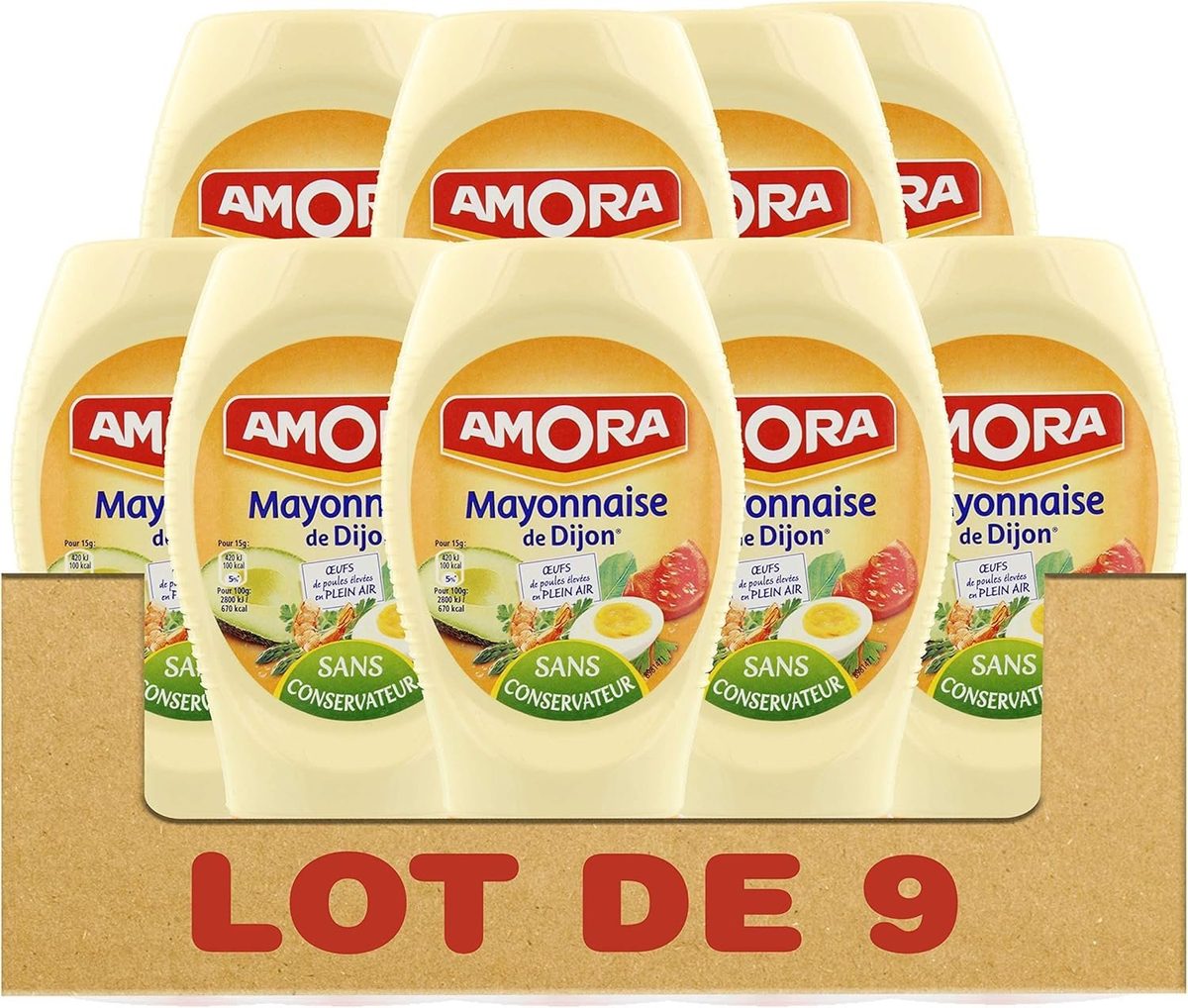Amora Mayonnaise De Dijon Flacon Souple 235g