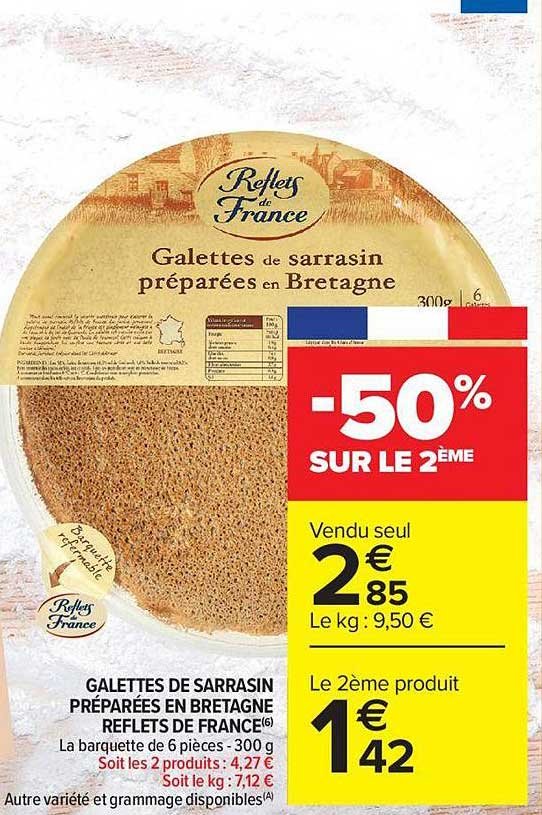 Galettes de Sarrasin préparées en Bretagne