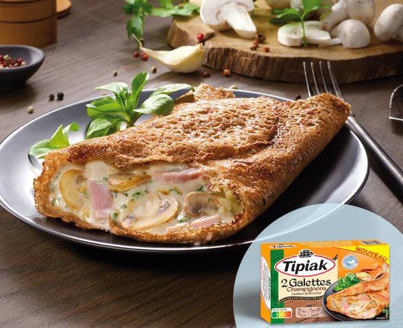 Tipiak 2 Galettes Champignons Jambon Emmental