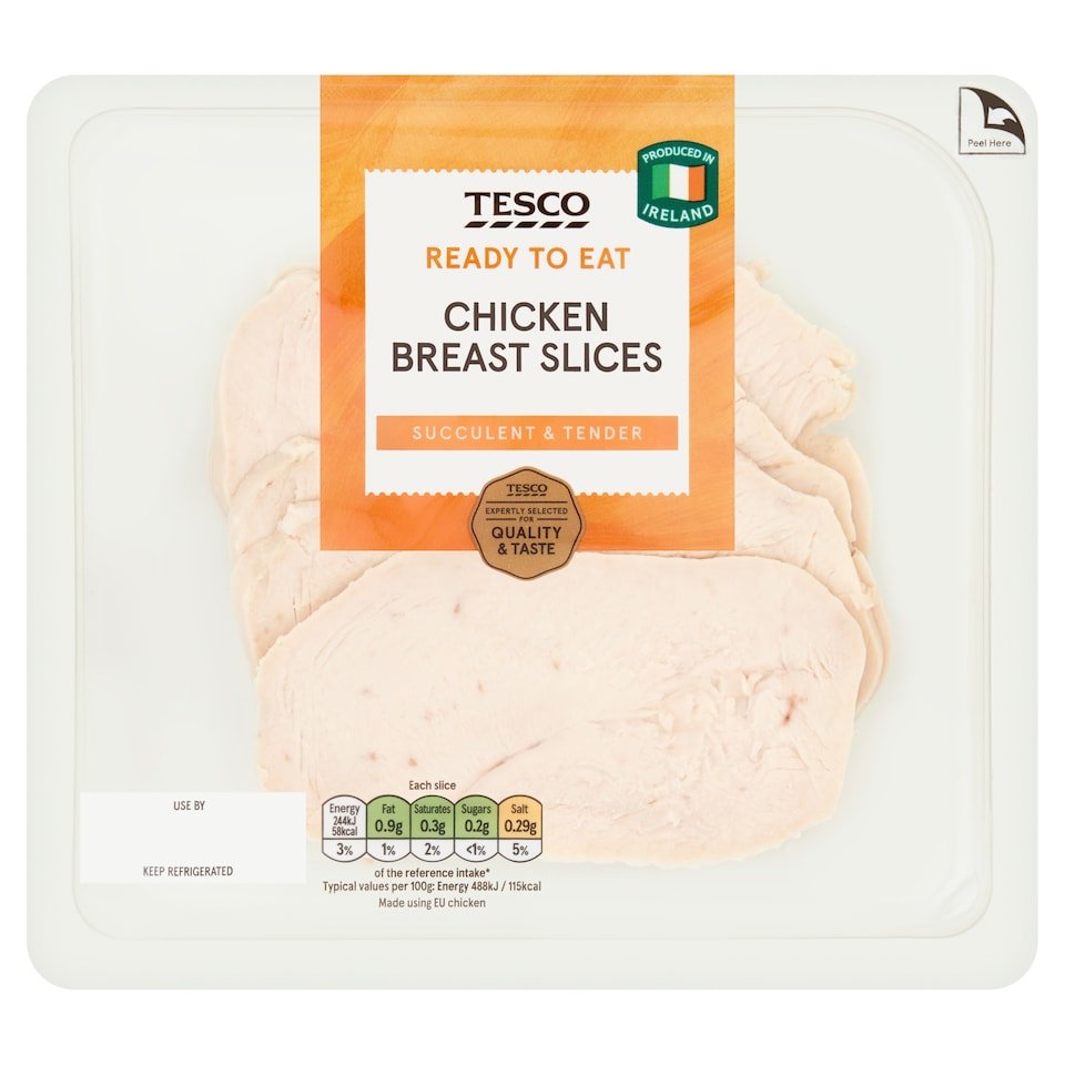 Chicken breast slices