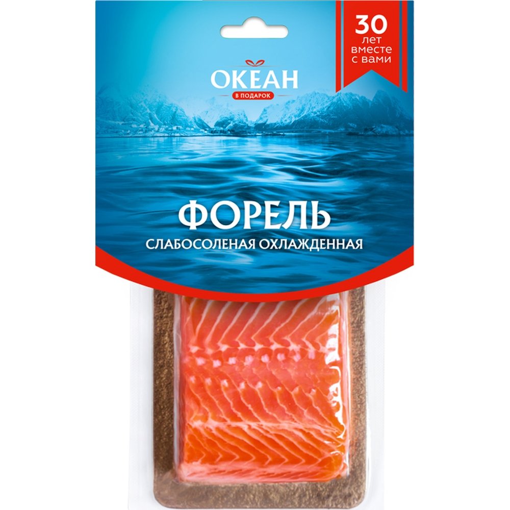 Форель радужная Местное Известное филе-кусок с кожей слабосоленая