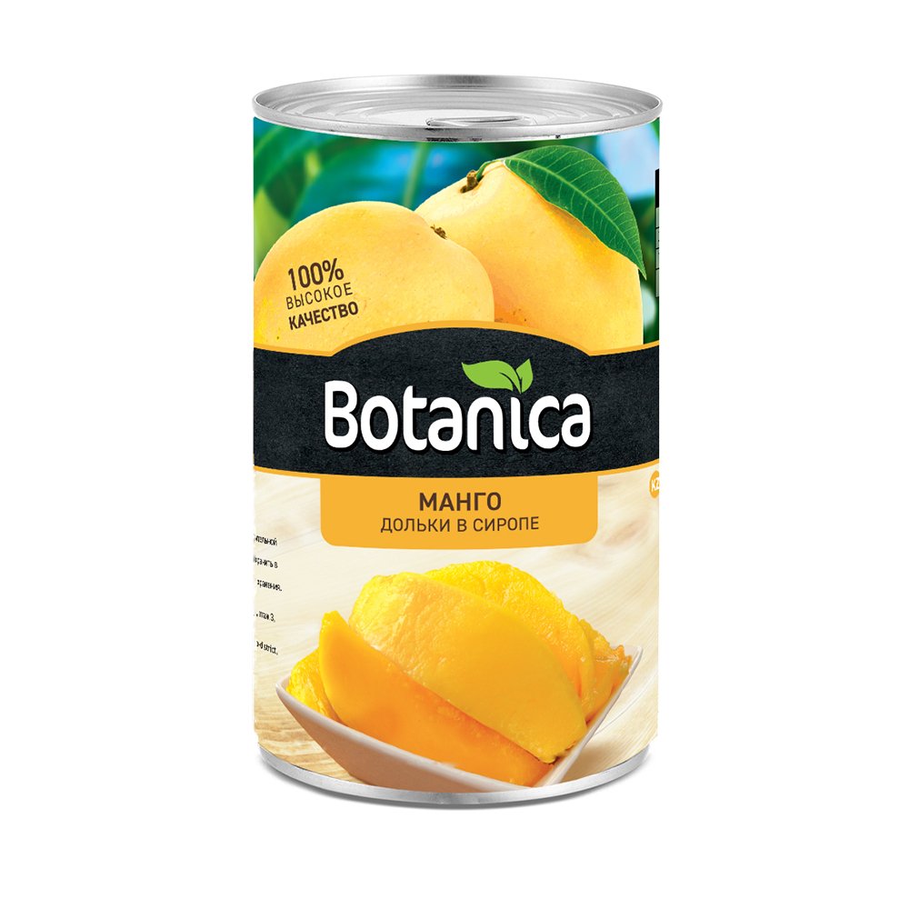 Манго консервированный дольки в сиропе Botanica