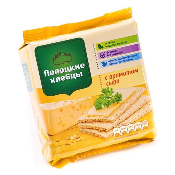 Хлебцы Полоцкие экструзионные с ароматом сыра 55г