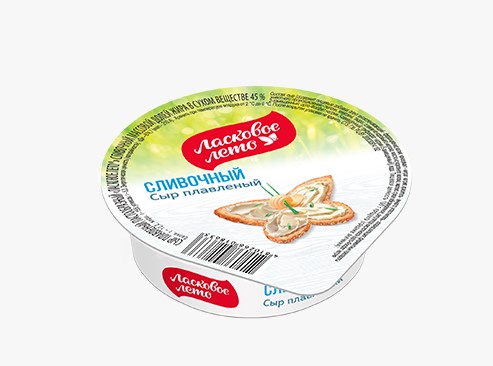 Сыр плавленый Ласковое лето сливочный 45% 100 г