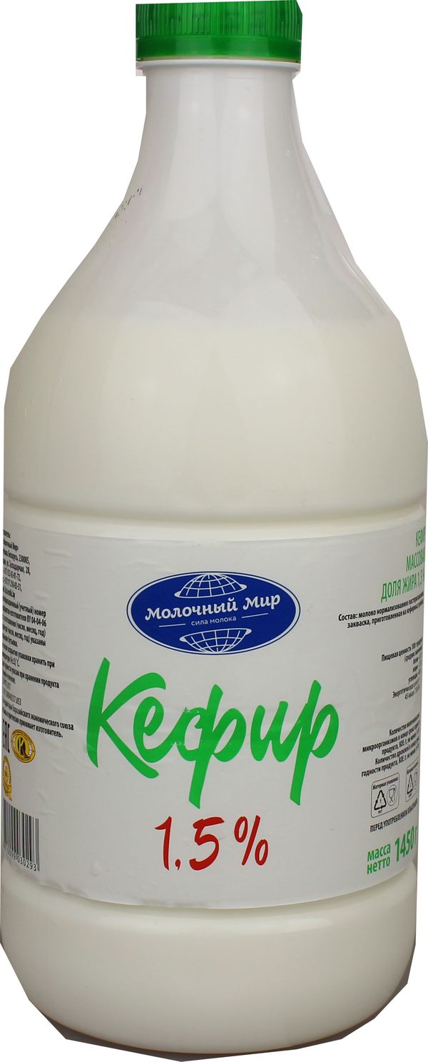 Кефир 1,5% 1,45л