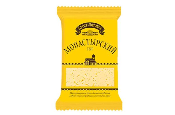 Сыр полутвердый «Брест-Литовск» монастырский, 45%, 200 г