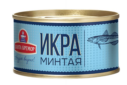 Икра Деликатесная Люкс минтая ж/б 130г, Санта Импэкс