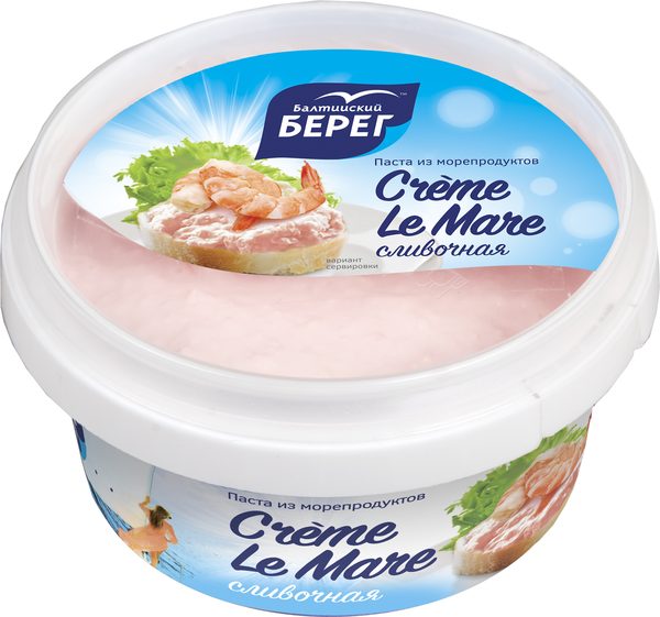 Паста ис морепродуктов Creme Le Mare Сливочная 150г
