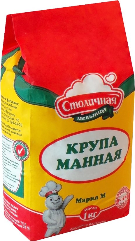 Крупа манная «Столичная Мельница» 1 кг.