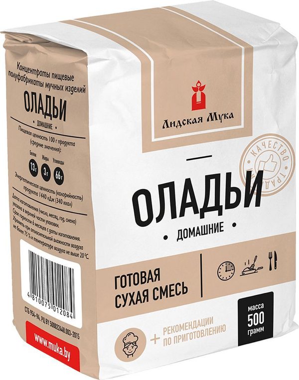 П/ф мучной Оладьи Домашние 500г
