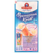 Палочки крабовые Французский краб с мягким сыром 200г