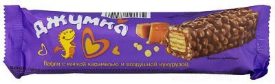 Вафли Джумка с мягкой карамелью и воздушной кукурузой 37г