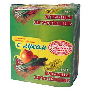 Хлебцы хрустящие Невская мельница С луком 150г