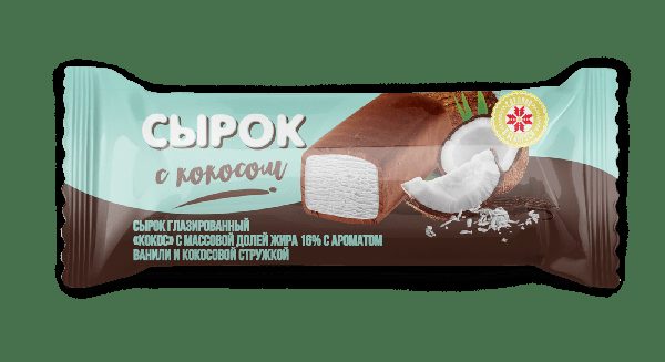 Сырок глазированный Кокос 16% 40г