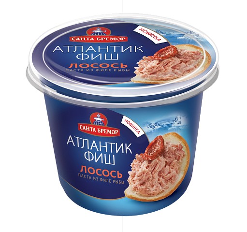 Паста из филе тресковых рыб Атлантик Фиш с лососем 140г НОВИНКА!!!