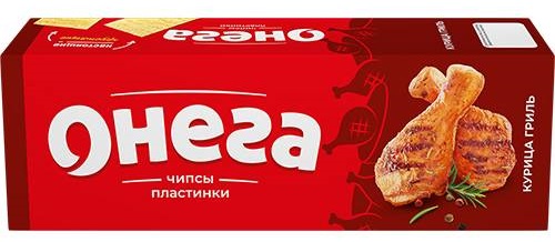 Чипсы Онега пластинки со вкусом курицы гриль new 90г