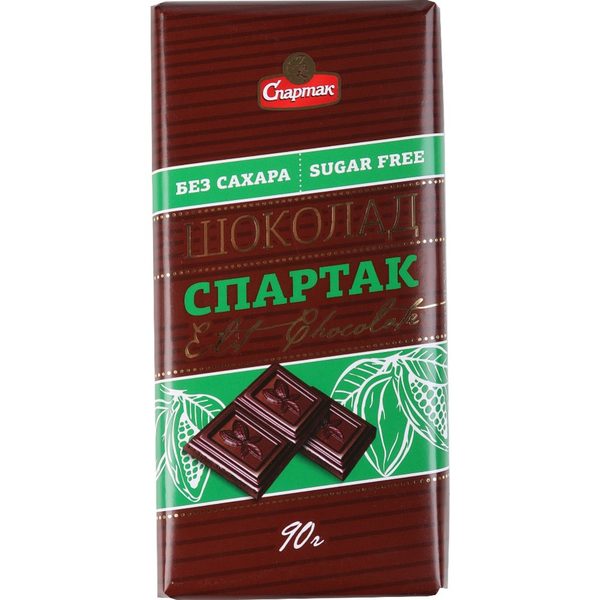 Шоколад горький бес добавления сахара шоу-бокс 90г