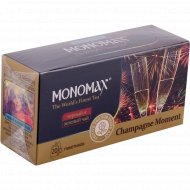 Чай черный байховый Monomax Champagne Moment с ароматом земляники 20*1,2г