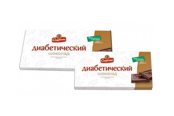 Шоколад диабетического питания Спартак горький с изомальтом конверт 90г