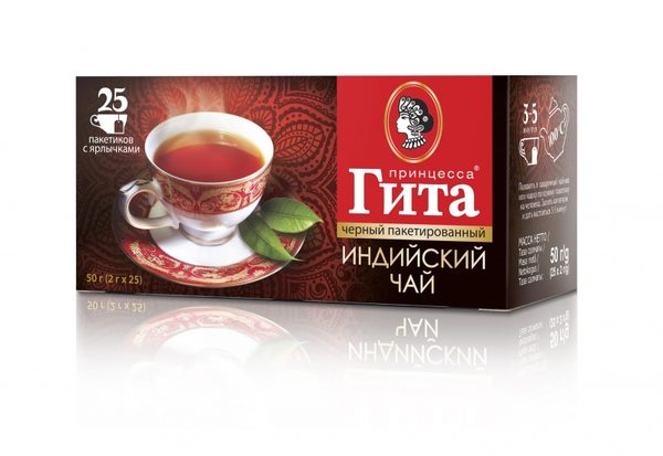 Чай черный Принцесса Гита Индия 2г*30п