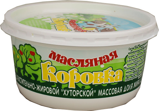 Спред раст-жир Масляная коровка Хуторской банка 40% 450г