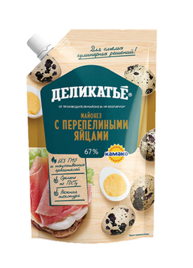 Майонес Деликатье с перепелиными яйцами 67% 400мл