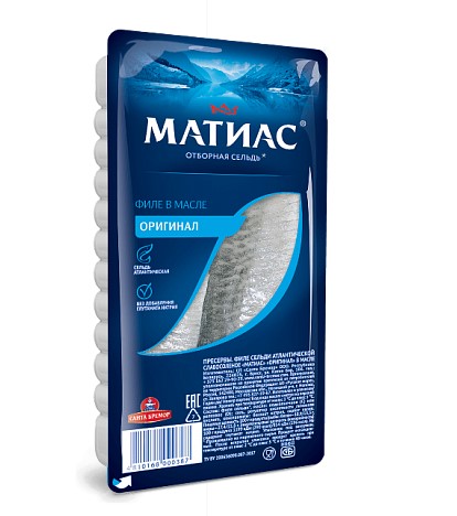 Филе сельди Матиас Оригинальное 150 г